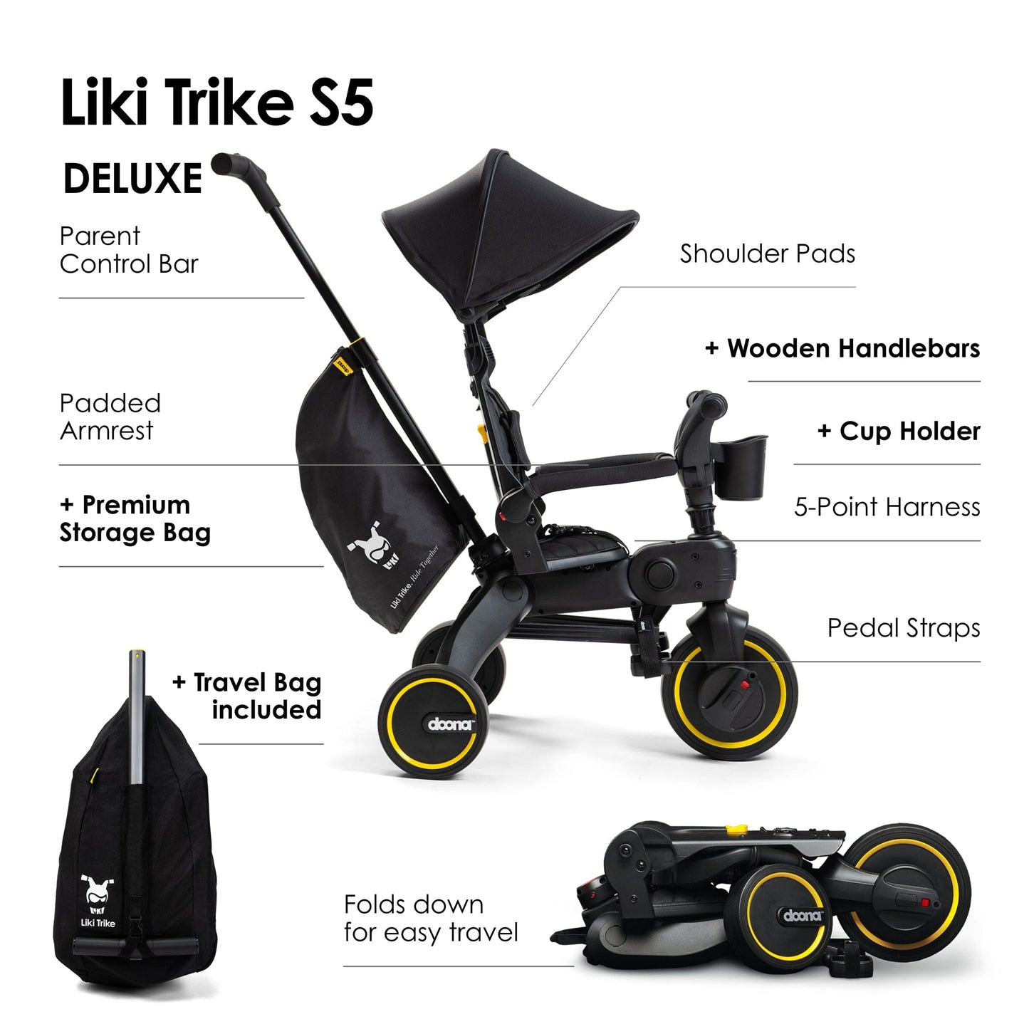 Doona™ Liki Trike S5 - Limited Edition - Midnight