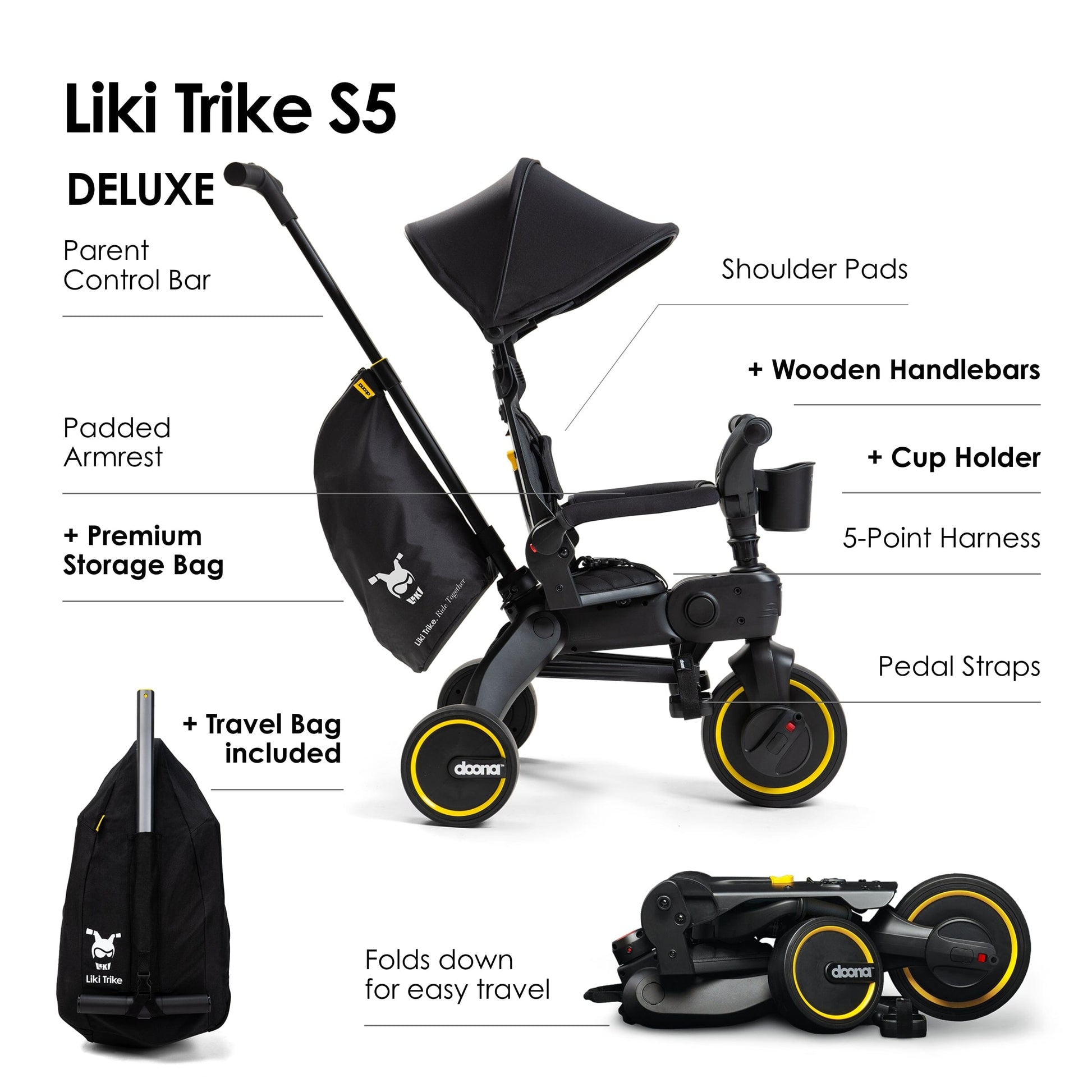 Doona™ Liki Trike S5 - Limited Edition - Midnight